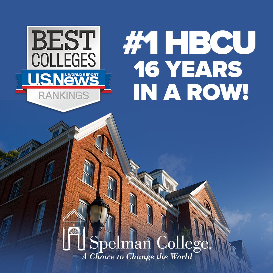 SpelmanCollege's tweet photo. Spelman College earned several noteworthy spots on @USNews' 2022-2023 list of college rankings:

No. 1: HBCU, 16th year in a row
No. 5: Social Mobility
No. 9: Most Innovative Colleges
No. 51: National Liberal Arts Colleges

View all of our rankings: https://t.co/PK8rxe6eqv https://t.co/AYdpwggqTY