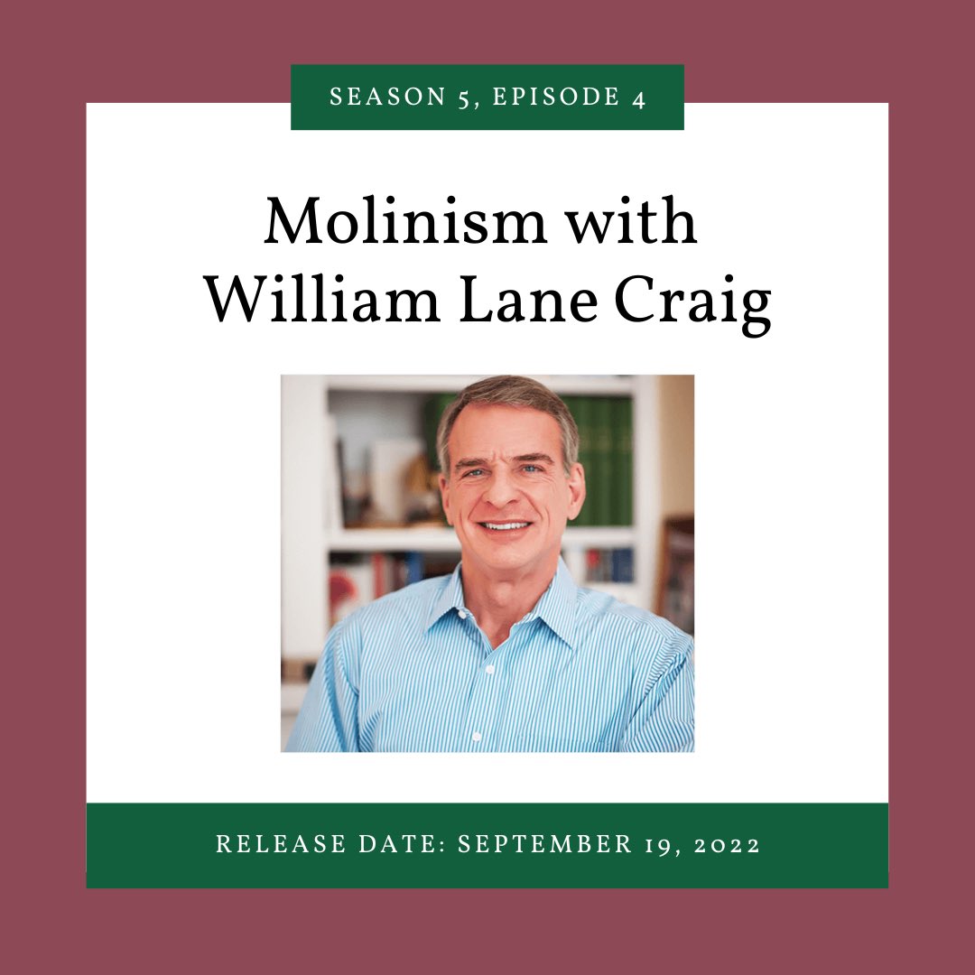 thefreewillshow's tweet photo. In next week’s episode, we talk with William Lane Craig (@RFupdates) about Molinism, a view about the compatibility of divine providence and human free will that is sometimes brought up in response to the challenge of divine foreknowledge. https://t.co/YxV7dr0fHs
