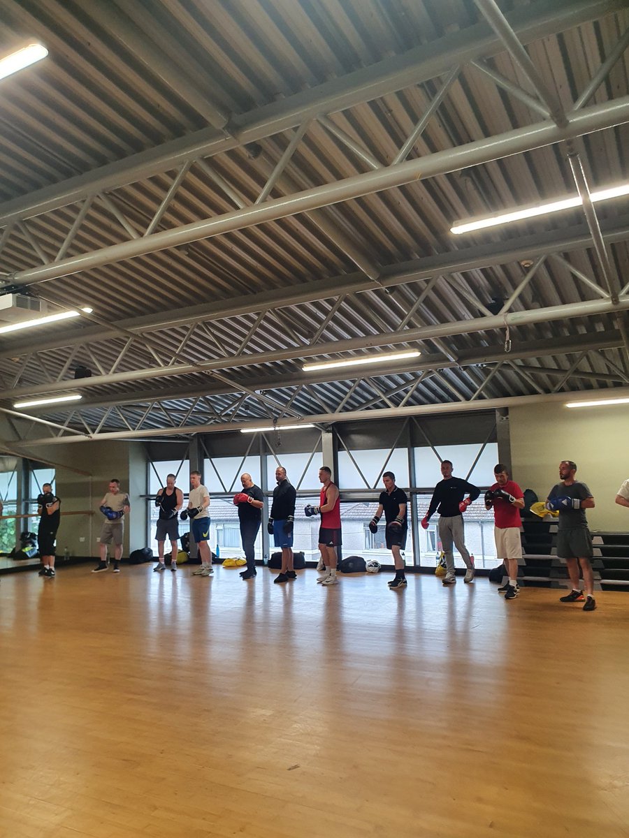 recoverycork's tweet photo. Well done to everyone who turned up today to the Boxing Clever Cork programme. Absolutely fantastic turn out and everyone gave it their all in the first of many sessions!
#addictionrecoveryworks
#socialinclusion
@IreRecoveryAcad @cldatf @CorkETB @MardykeArenaUCC https://t.co/9KhZD7Pnil