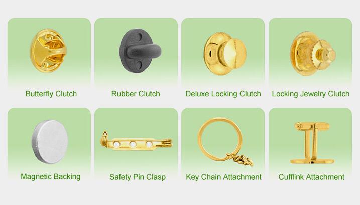 Badge/lapel pin accessories #butterflycap #deluxeclutch #safetypin #magneticbacking #keychain #cufflinks