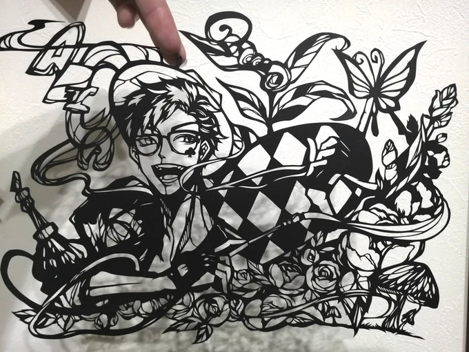 最近作れてないからまた切り絵作りたいなぁ #トレイ推しによるトレイ好きのためのトレイ 