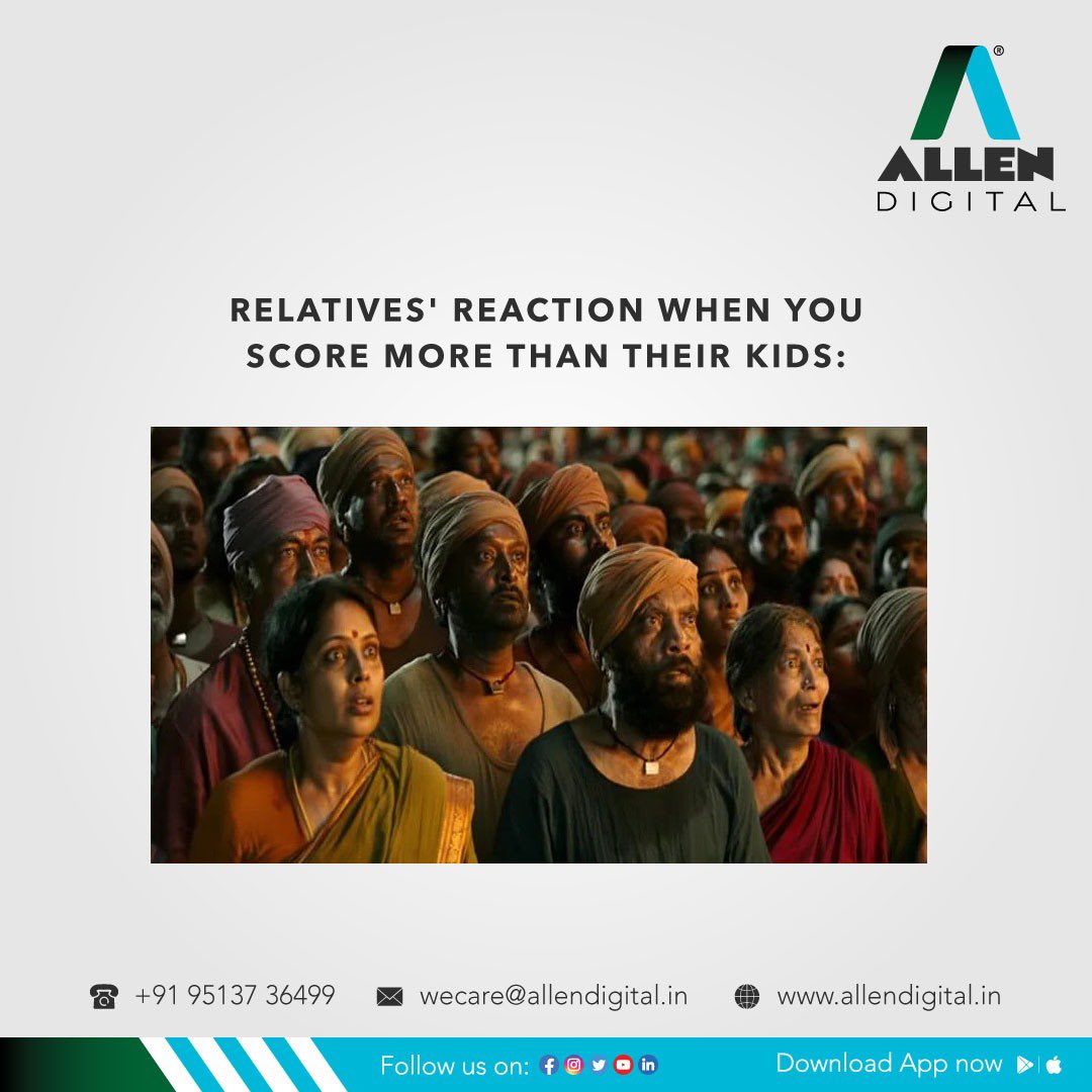 ALLENDigital_In's tweet photo. Allen Digital strives to help you in improving not just your learning ability, but also your results.
.
.
.
#allendigitalclasses #allendigital #onlineclasses #onlinestudy #studymotivation #students #studentmemes #education #onlineeducation #educationalmemes #studentmeme https://t.co/kxE89xM4e8