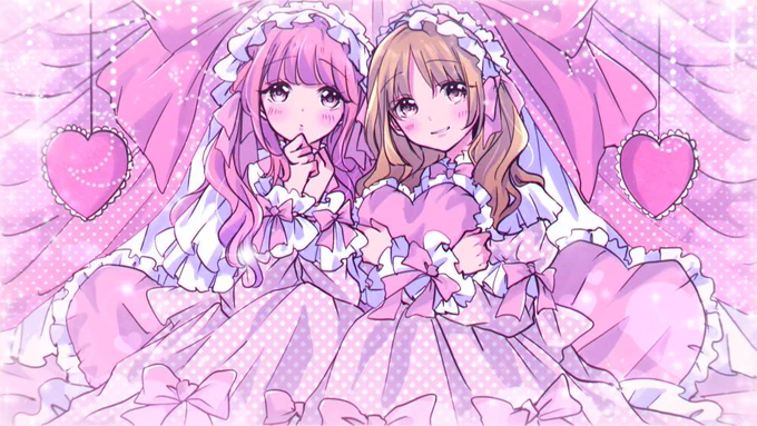 最近こういう彩度高いキラキラした絵ばっかり描いてたせいで、この垢見たら彩度低くてびっくりした 
