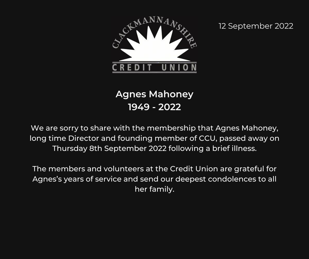 Clackmannanshire Credit Union tweet media