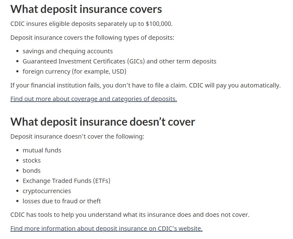 ItsAirplaneJane's tweet photo. #CDIC #bankinsurance #Canada
#banking #checking #GIC up to 100,000 https://t.co/xJzW6fVIX8