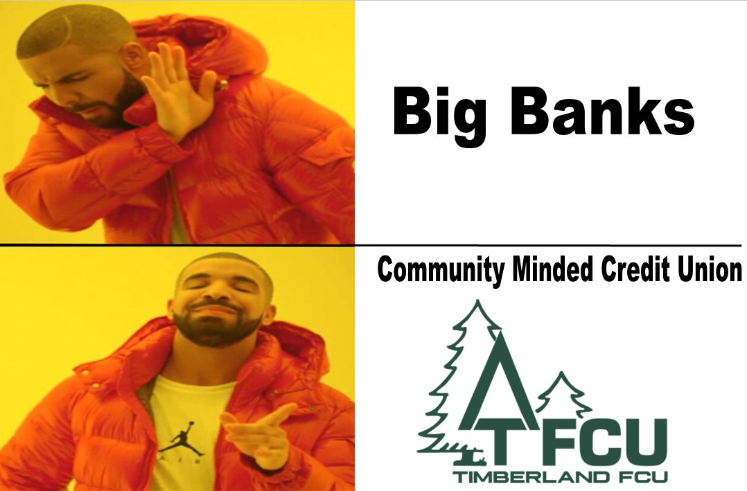 timberlandfcu's tweet photo. Hello all!
Its another beautiful #Mememonday here at TFCU!
Looking to join the Credit Union movement? Get started here, https://t.co/mdLAyeDqTx and let us show you the Timberland Member Experience!
#Talktimber #Creditunion #meme #MondayMotivation #JoinTheMovement https://t.co/6jDgShr8M2