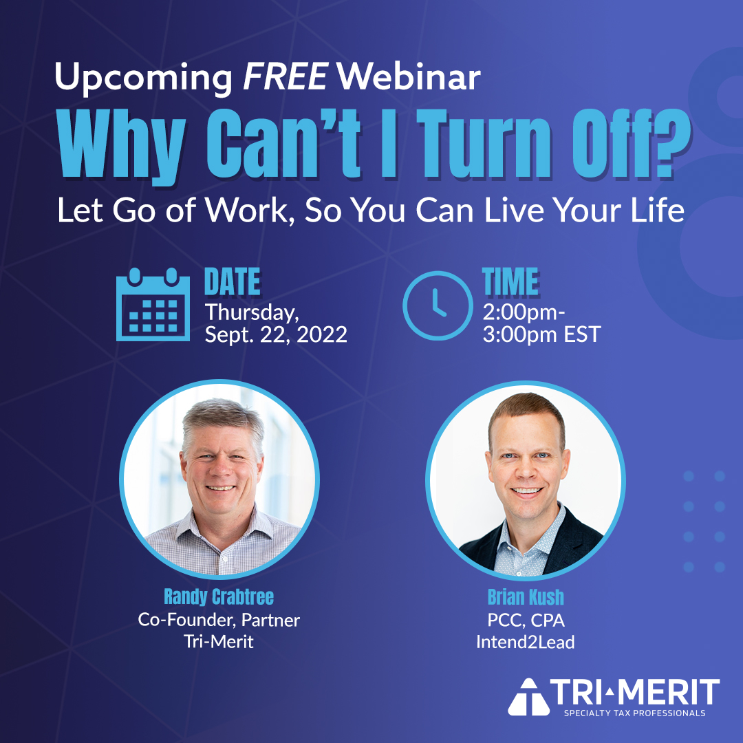 The Unique CPA (@theuniquecpa) on Twitter photo Join <a href="/RCrabtreeCPA/">Randy Crabtree, CPA</a> and @briankush_ at our next FREE Webinar!
🧘 #worklifebalance is more important than ever. In this webinar, we shift gears and talk about setting healthy boundaries for a healthier life. Tap the link to register today: bit.ly/3aRvHdu
#wfh #balance Join <a href="/RCrabtreeCPA/">Randy Crabtree, CPA</a> and @briankush_ at our next FREE Webinar!
🧘 #worklifebalance is more important than ever. In this webinar, we shift gears and talk about setting healthy boundaries for a healthier life. Tap the link to register today: bit.ly/3aRvHdu
#wfh #balance
