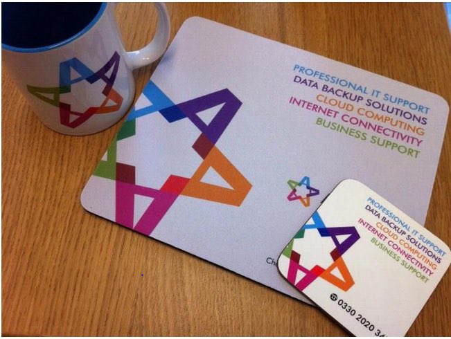 Want your #smallbusiness desktop branded? Check out aquadesigngroup.co.uk for #mugs, #mousemats, #coasters and more! :-) #Stockport #Cheshire #SmallBizUK #ShopIndie