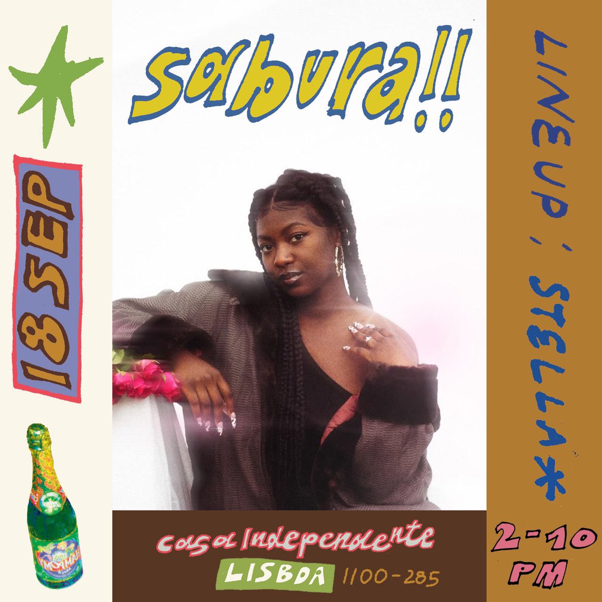 👤 Estela, better known as Stella, is an up and coming 20-year old Portugal-based singer with Angolan roots

The artist has just now started to develop, on a deeper level, her relationship with music, navigating through R&amp;B, having released a debut single, “Selfish”, back in 2021
