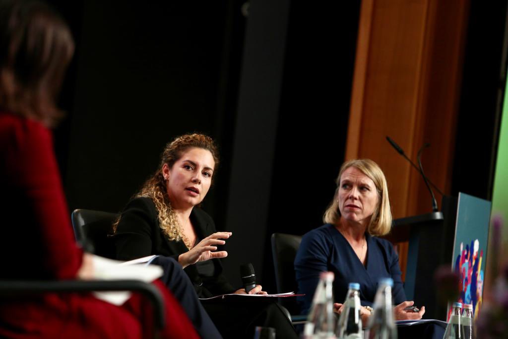 xhacka_olta's tweet photo. At Shaping Feminist FP conference. Congratulations 🇩🇪FM @ABaerbock for organization. Convinced that by working together we will advance representation in FP &amp; all other decision making areas. 🇦🇱 is committed to women's agenda domestically &amp; internationally alongside all partners. https://t.co/vohdmTextM