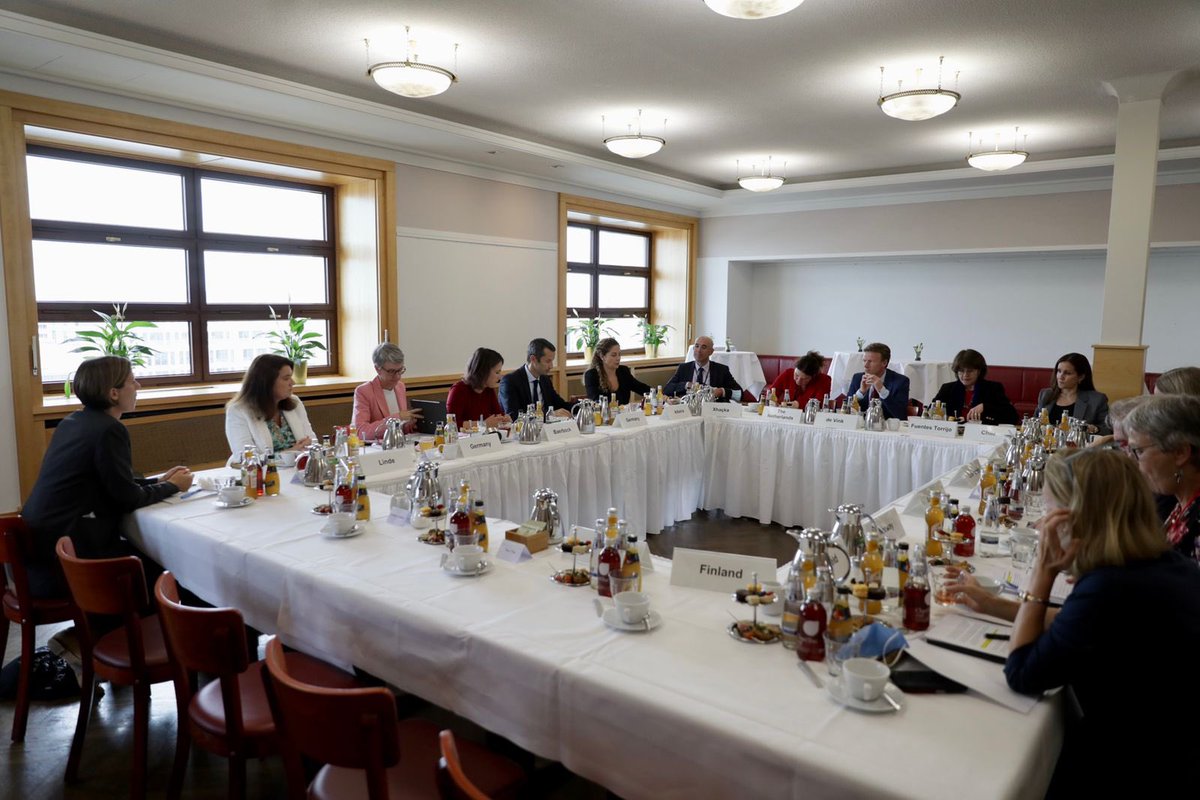 xhacka_olta's tweet photo. At Shaping Feminist FP conference. Congratulations 🇩🇪FM @ABaerbock for organization. Convinced that by working together we will advance representation in FP &amp; all other decision making areas. 🇦🇱 is committed to women's agenda domestically &amp; internationally alongside all partners. https://t.co/vohdmTextM