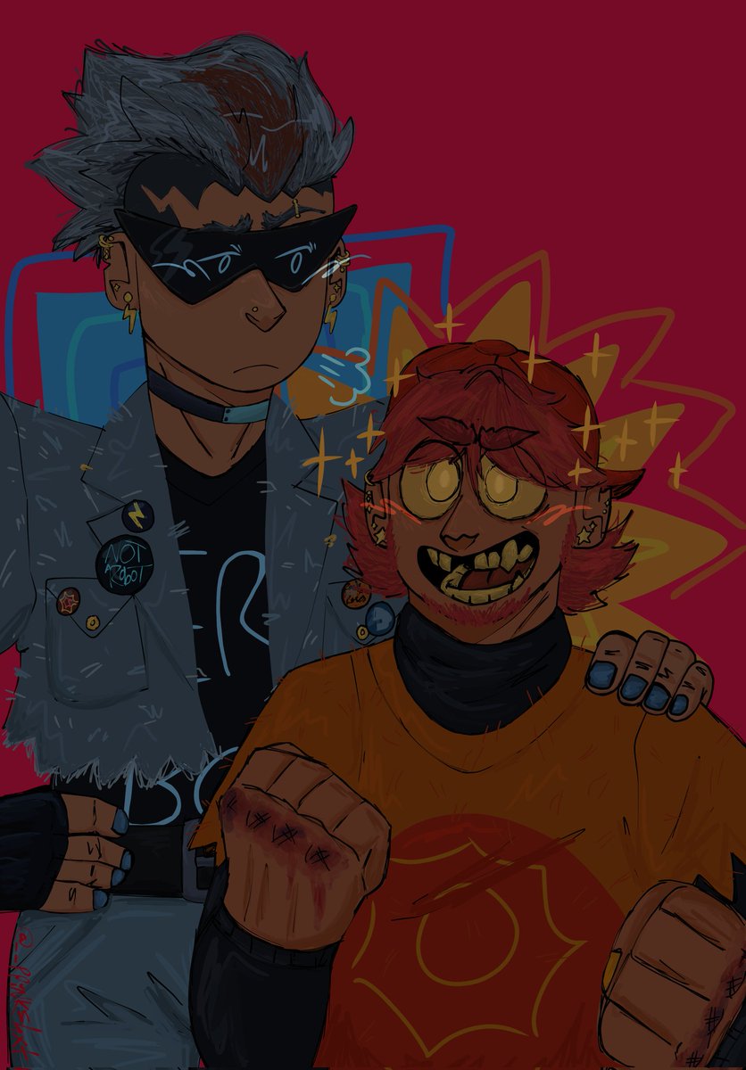 __ppinkshxt's tweet photo. Look I made them humans now ✨
#supergiantrobotbrothers #sgrb https://t.co/wGfI9ZcoSe