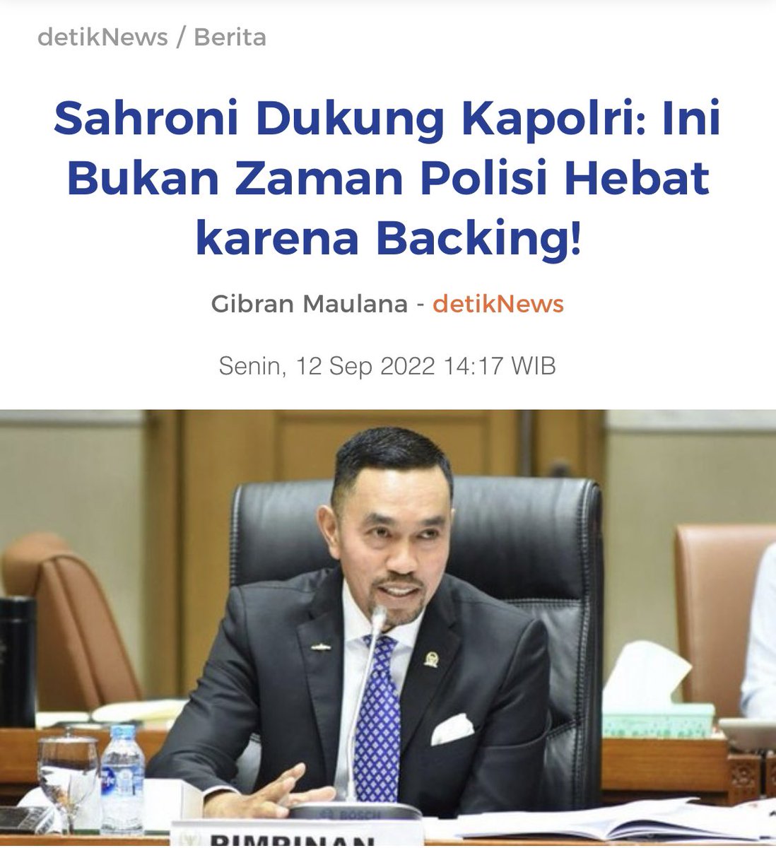 ahmad sahroni tweet media