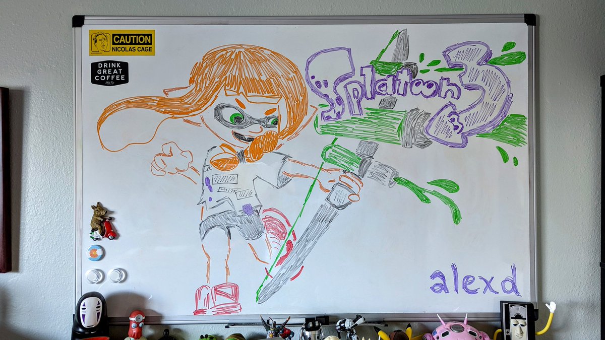 🦑🏹💦 #CurrentlyGamingCubicleArt #Splatoon3