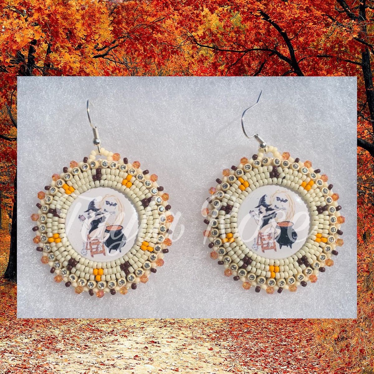 TurtleHeartBead's tweet photo. Witch earrings available to purchase https://t.co/gOrCuwVJeW