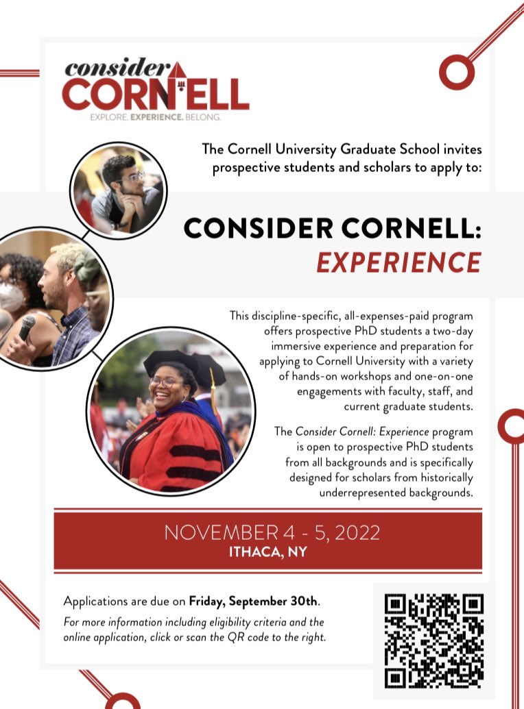 lifescidrw's tweet photo. Applying to grad school? Sign up for Consider Cornell: Experience to get one-on-one application feedback, meetings with faculty and students, and a free trip to our beautiful Ithaca campus #phdchat #gradschool https://t.co/X262b8SwpG