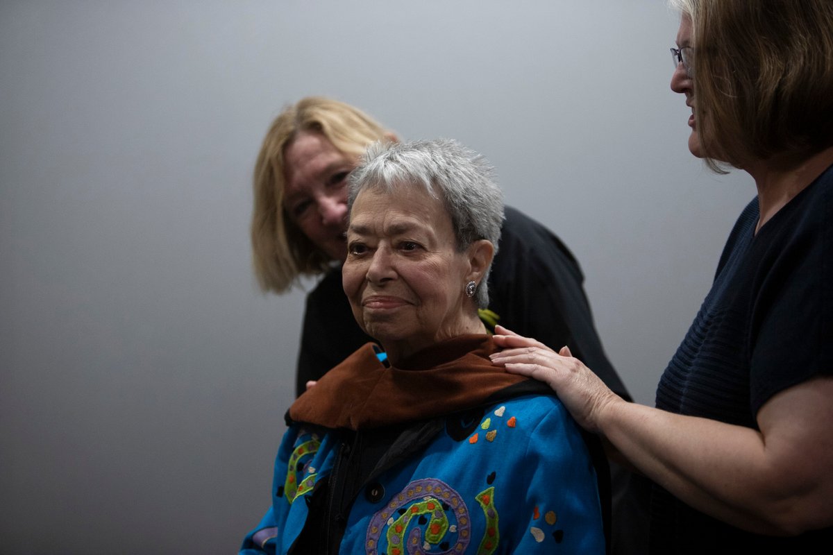 OHIOFineArts's tweet photo. Celebrating Doctor of Fine Arts, Gladys Bailin Stern @athenacinema, with faculty, staff, students, alumni, and (more than a few) enthusiastic friends! What a fantastic start to another school year!  @OUDanceDivision @AldenLibrary https://t.co/znoTjklRSo