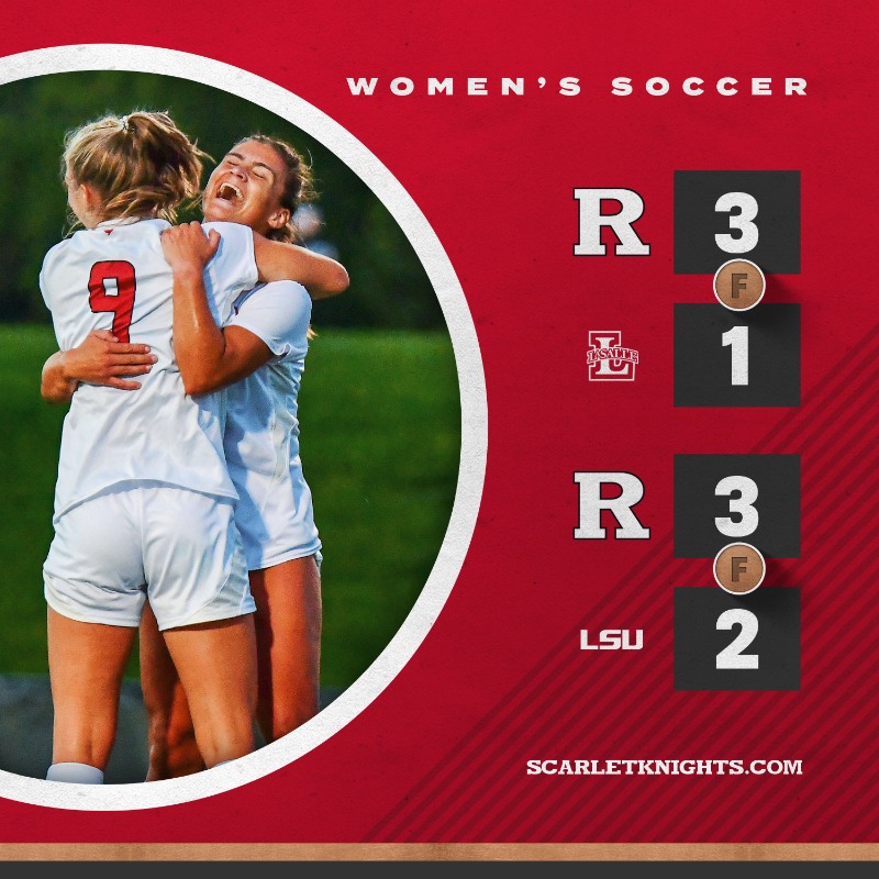RUAthletics's tweet photo. Victory Monday! #GoRU