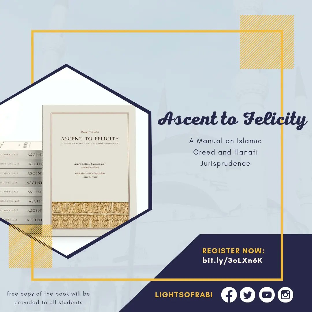 LightsOfRabi's tweet photo. The text that will be followed for the Islamic Studies Foundation Level 1 Course beginning on the 25th September in Reading, Berkshire. 

Register now at: https://t.co/boKaJajtjP 

Free copy of the book will be provided to all students. https://t.co/7ru5DsCorj