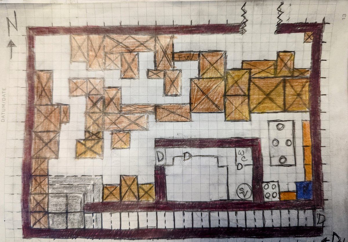 sacredprofanity's tweet photo. Putting that art school education* to use, drawing maps for D&amp;D.

*I was a history major. https://t.co/enHx9QcCFl