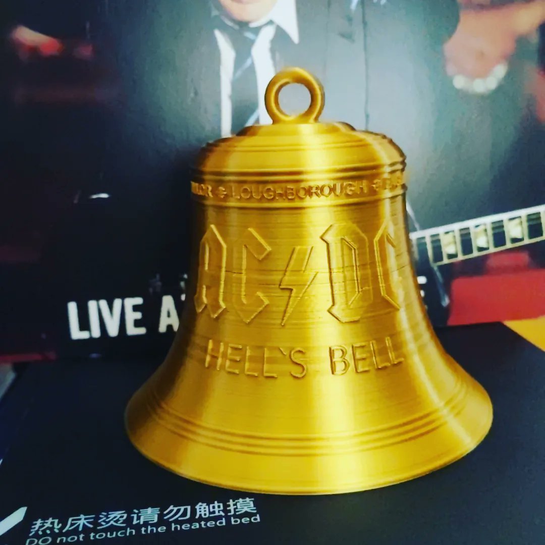 chrisexposito's tweet photo. hell's bell AC⚡DC #3d #3dprinting #3dprint #hellsbell #acdc #campana #infierno #rock #hobby #maker #impresion3d #impresora3d #impresora3despaña https://t.co/0Fr96SjfXq
