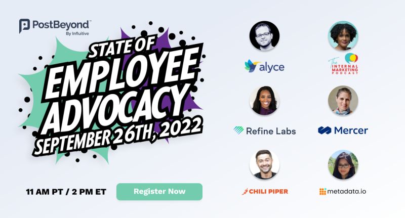 jess_j_mitchell's tweet photo. The team at @PostBeyond by Influitive are bringing together 6 #EmployeeAdvocacy champions to share their predictions for where social’s going for the rest of 2022 and beyond. https://t.co/xcYbRrpTTm https://t.co/mp8c6SnkYs
