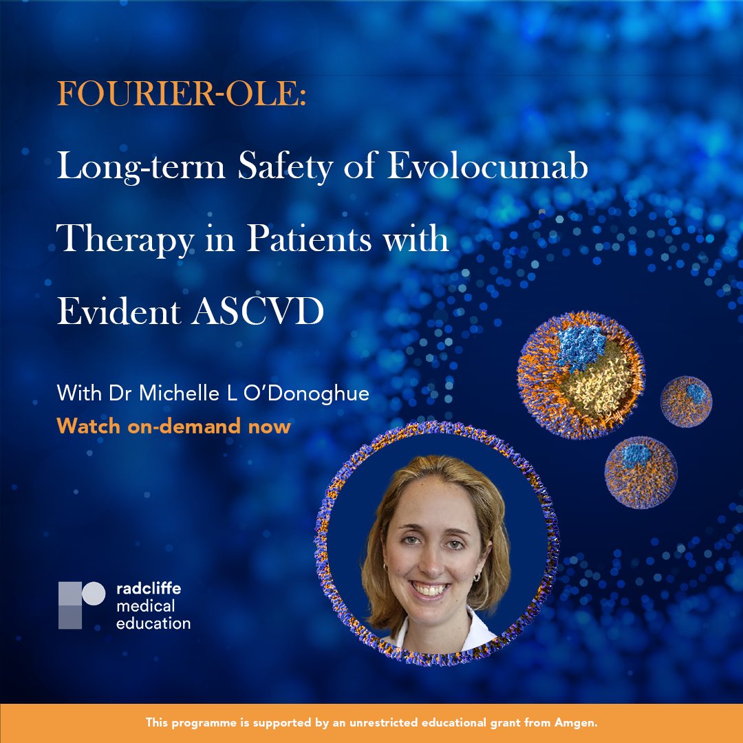 🩺Join @DrM_ODonoghue in this short interview (from #ESCCongress2022) as she summarises the FOURIER-OLE trial design, highlighting the key results. ow.ly/CFAZ50KGN8t Intended for US-based physicians only. #Cardiology #CardioTwitter #CardioNerds #ESC