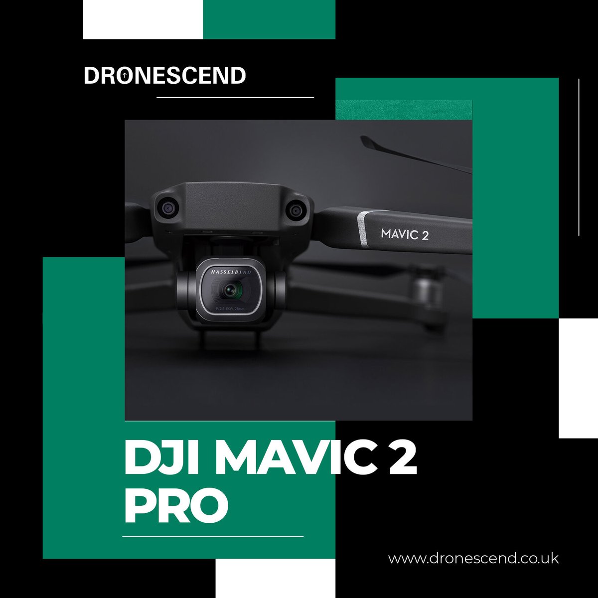 dronescend's tweet photo. The Mavic 2 Pro takes its design cues from the original Mavic Pro, but is a little bigger all around. It measures 3.3 by 3.6 by 8.4 inches (HWD) folded and 3.3 by 9.5 by 12.7 inches with it arms extended.

Get yours today:🌐 https://t.co/KCNi8m4AWw https://t.co/Ey7bLPsRNo