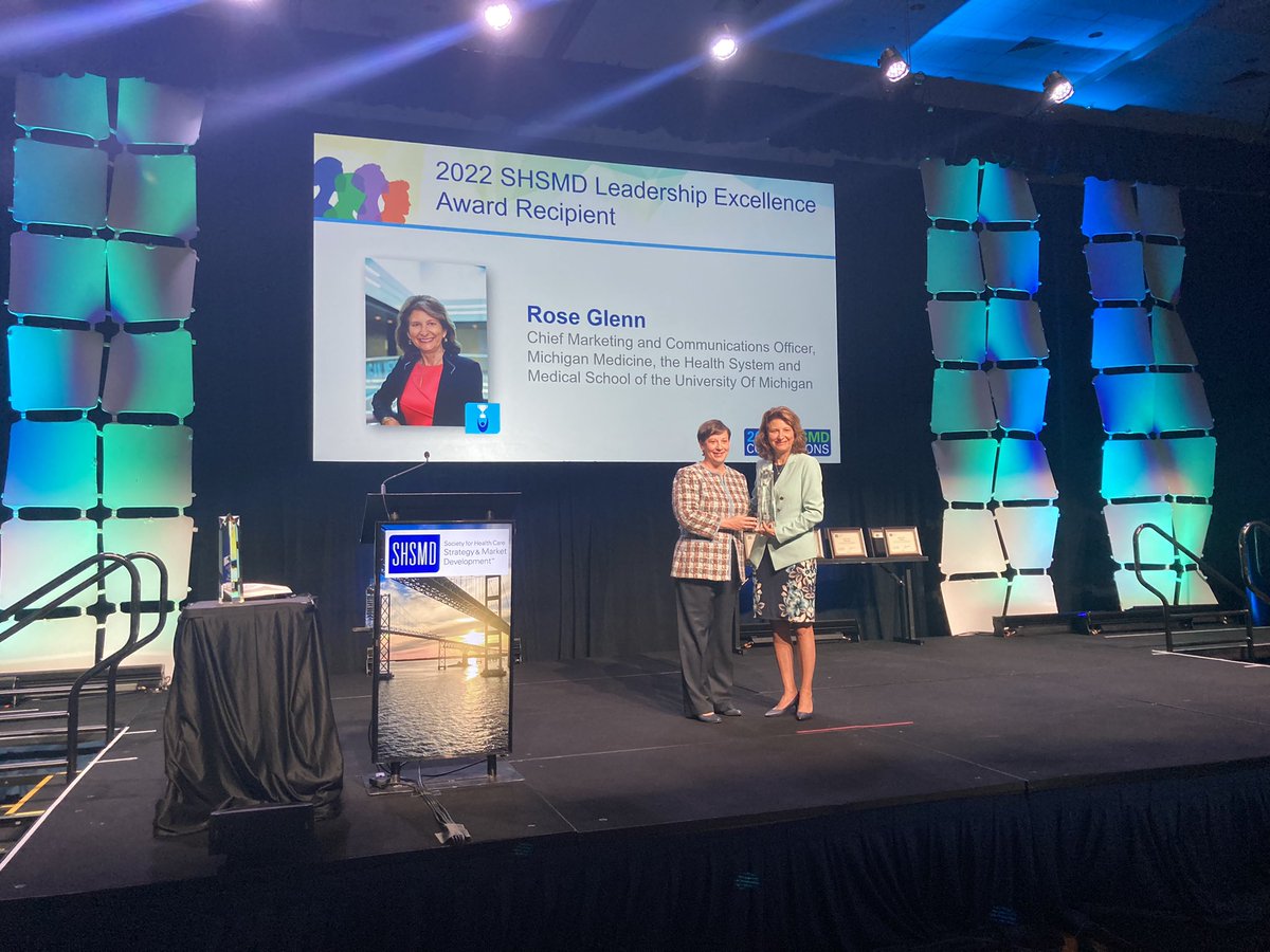 SHSMDAHA's tweet photo. Congratulations Ruth Portacci &amp; Rose Glenn for your Leadership Excellence Awards!

And another congratulations to our entire class of Rising Stars! Keep up the great work in the health care strategy profession. #SHSMD22 #leadership #healthcarestrategy https://t.co/zQpAYoK39L