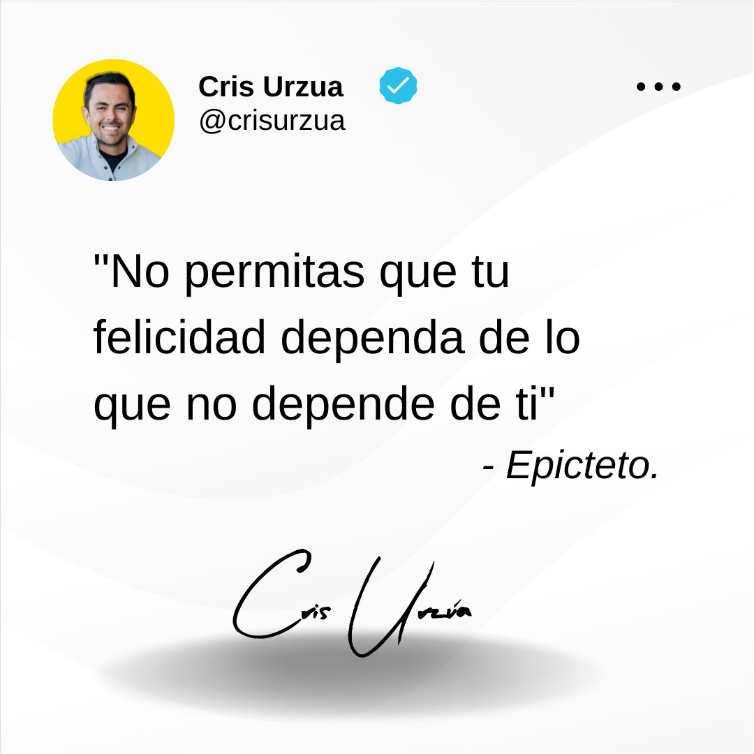 crisurzua's tweet photo. En especial: ¡Qué tu felicidad no dependa de tu negocio! 😖
Ten muchas otras razones para ser feliz y pleno... Tu negocio es un "extra".
#EmprendedorFullStack
#masacademy
#crisurzua https://t.co/uSEFvTQlUO