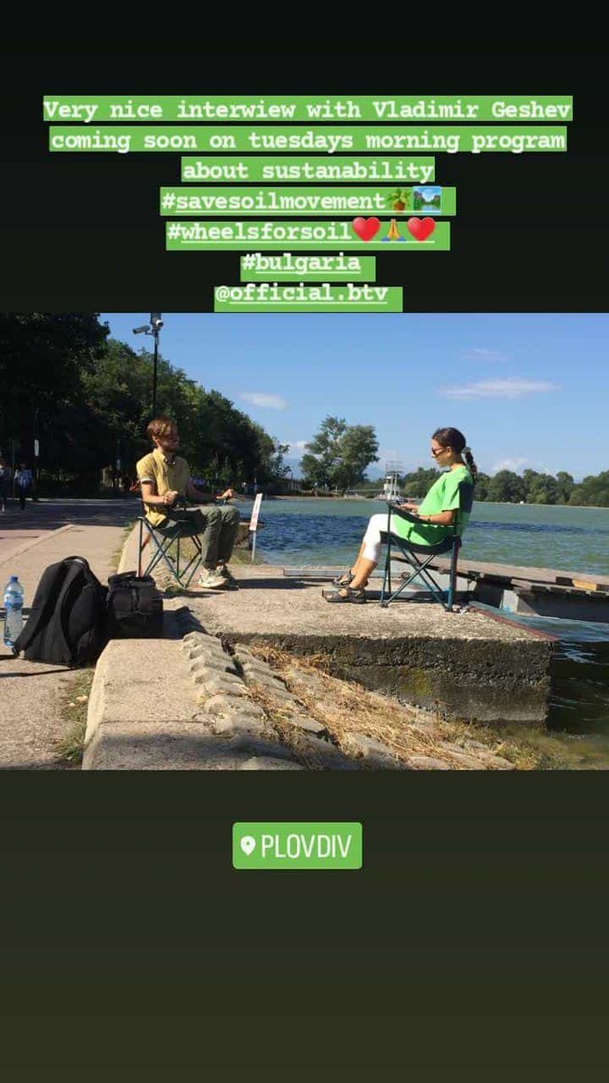 wheelsforsoil's tweet photo. Nathalie is cycling through #Bulgaria 🇧🇬next stop for #WheelsForSoil is Turkey 🇹🇷! She has been speaking to the Bulgarian press, attending a SaveSoil exhibition &amp; meeting with children eager to learn about all things soil #SaveSoil @cpsavesoil #ConsciousPlanet  @EUClimateAction https://t.co/RVFToe3BMf