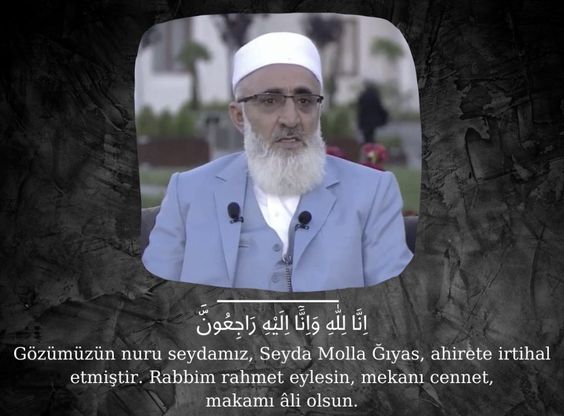 Allah Rahmet Eylesin Mekanı Cennet Olsun