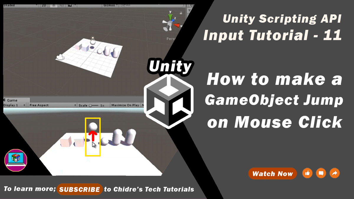 ManjunathChidre's tweet image. Let's understand; How to make a game object jump on mouse click using RayCast in Unity3D. Watch Now: bit.ly/3DnGisx
#unity #unity3d #gamescripting #gameprogramming #gamedevelopment #gamedesign #gamedesigner #gamedeveloper #gameprogrammer #indiedev #gamedev #gaming #game
