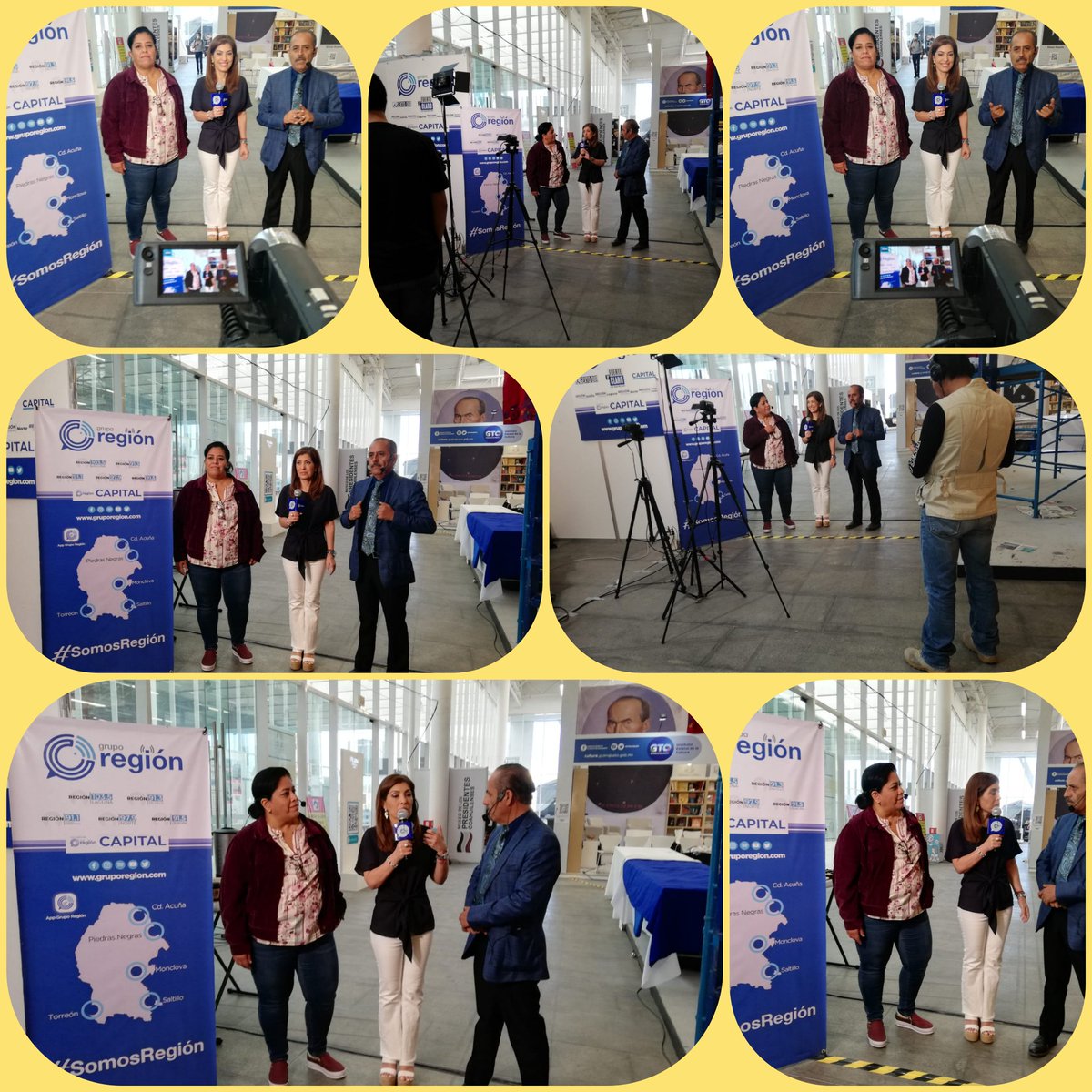 SofyCamil's tweet photo. Gracias al Noticiero @RegionCoahuila por el espacio brindado esta mañana con mis amigos @jdeleonn y @claudiaolinda desde las instalaciones de la @FILCoahuila 2022 en #Arteaga para conversar sobre las actividades en cartelera de la #FiestaDeLasLetras #ConCultura #FuerteCoahuilaEs https://t.co/UMXj4E7Ue4