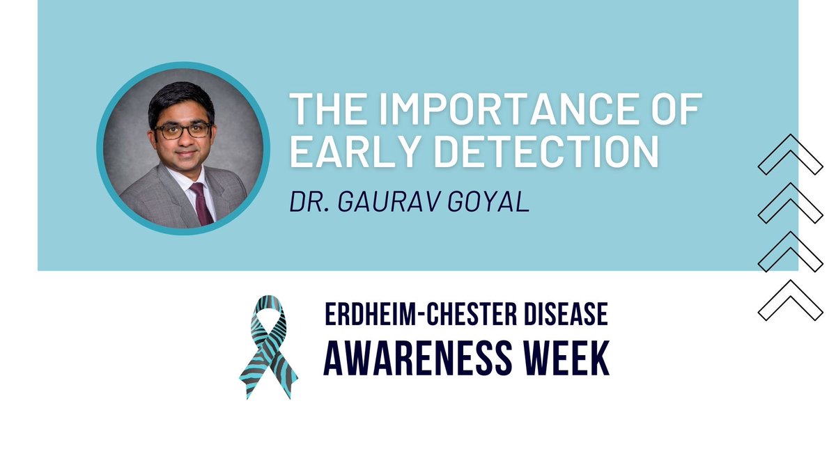 ECDGA's tweet photo. We are kicking ECD Awareness Week w The Importance of Early Detection. @GauravGoyalMD w UAB talks about diagnosing #ErdheimChester disease patients as early as possible. Please help spread the word this #ECDAwarenessWeek by sharing! #endECD https://t.co/pV4Q5HpXUe https://t.co/cOphCQTqRc