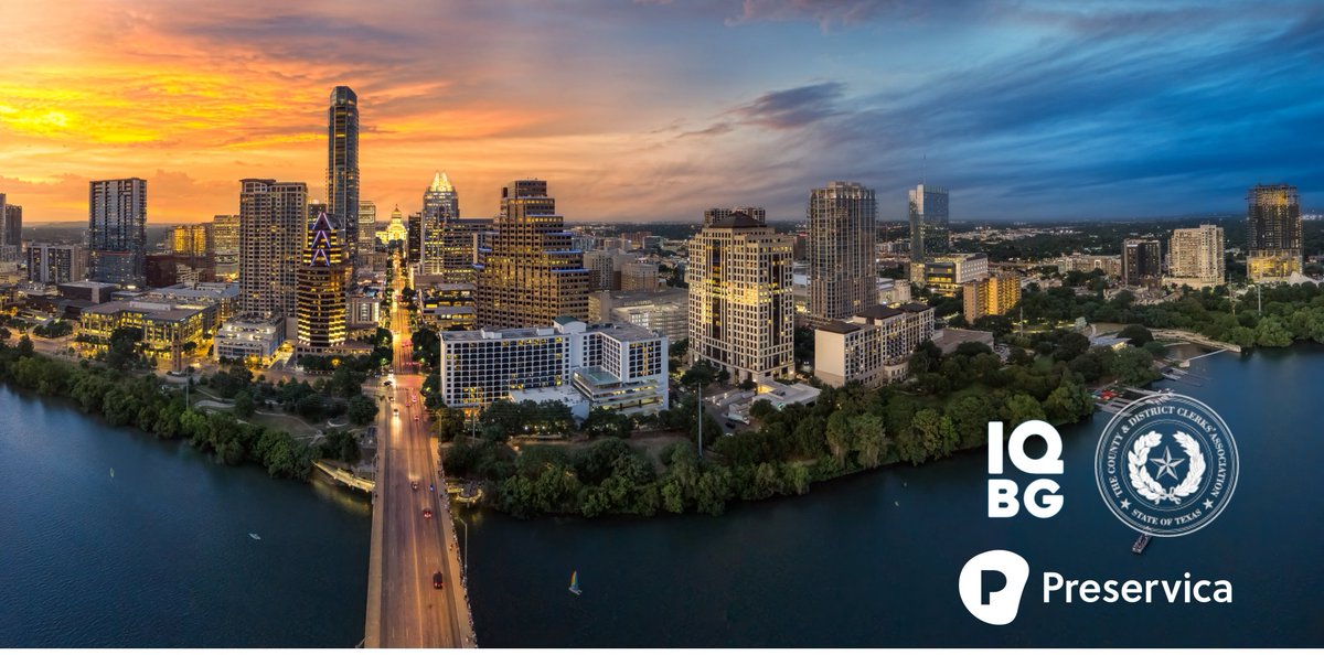 Preservica's tweet photo. [Event 📅] We're proud to be with our partners @IQBGinc sponsoring and exhibiting at the 5th Annual @txclerks Fall Conference this week!

Be sure to stop by Booths 4 and 5!  We’d love to talk with you about enhancing #InfoGov with #DigiPres. #CDCAT https://t.co/QSZhksFkea