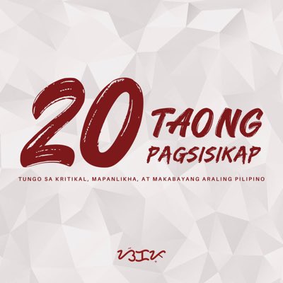 upsikap's tweet photo. Dalawang dekadang pag-iral upang itampok ang Araling Pilipino sa sambayanan.
Dalawang dekadang pagsusulong ng mga pananaliksik sa pag-unlad ng iba’t ibang larangan.
Dalawang dekadang pagtindig at pagsulong sa kabila ng mga hamon. https://t.co/MJptZ5lq5y