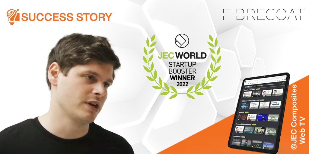 JECComposites's tweet photo. 🏆 SUCCESS STORY 🏆
2022 JEC Startup Booster winner, Products & Materials category: FibreCoat
+ MAKING HIGH PERFORMANCE MATERIALS AFFORDABLE +
Watch> https://t.co/GP3wMNgW4F
#JECstartupbooster #JECworld #startup #fibres #composites #EMshielding #EVs #conductiveyarns https://t.co/O4ONbaaCF8