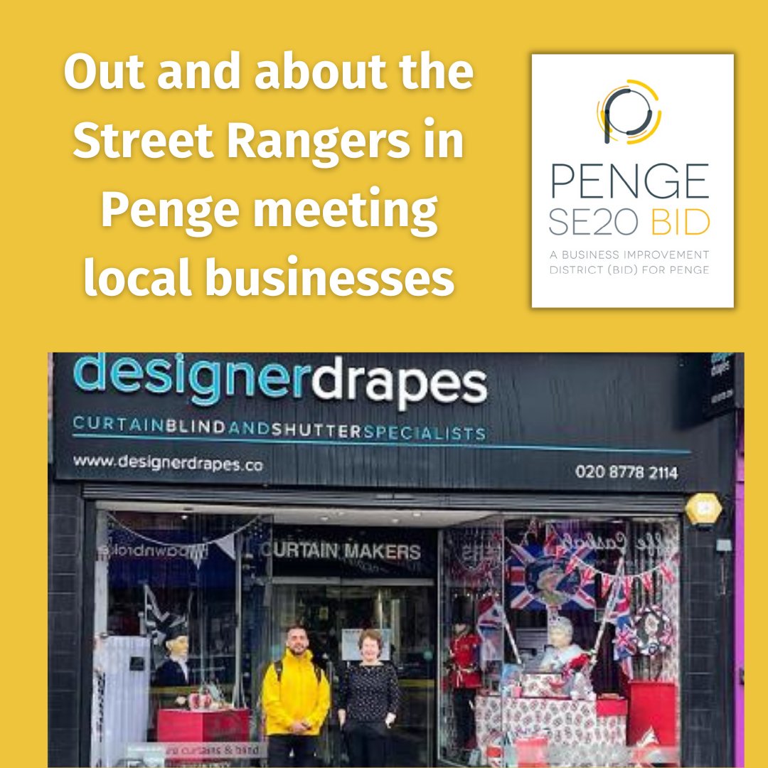 SE20Penge's tweet photo. The Penge SE20 BID provide a reassuring on-street presence with our Street Rangers, as well as supporting
initiatives to reduce crime and anti-social behaviour.

https://t.co/fYAYibASlz

#InvestinPenge #Penge #SE20 #Anerley  #BID https://t.co/MzDZnpZWYn
