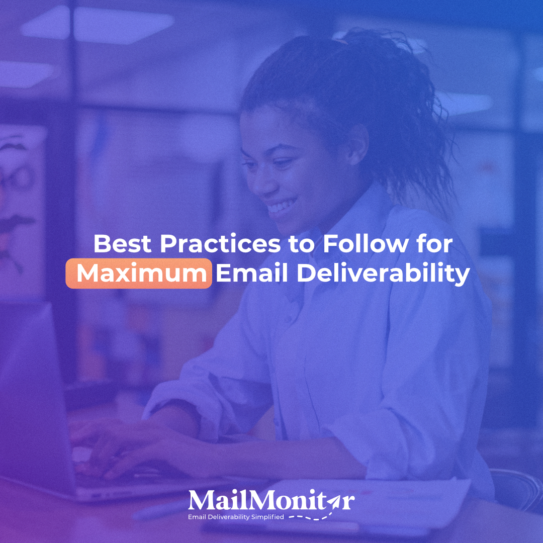MailMonitor's tweet image. Visit mailmonitor.com/blog to know the best practices to follow for maximum email deliverability.

Get a free demo today to see how #MailMonitor can help you power up your email deliverability! 🤩🙌🏽

#emailmarketing #emaildeliverability #emailmarketingsolutions