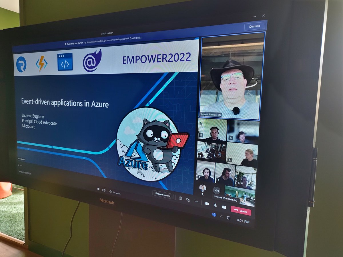 Thanks <a href="/LBugnion/">Laurent Bugnion @ 🏡🇨🇭</a> for joining us for <a href="/isolutionsag/">isolutions AG</a> #empower2022.