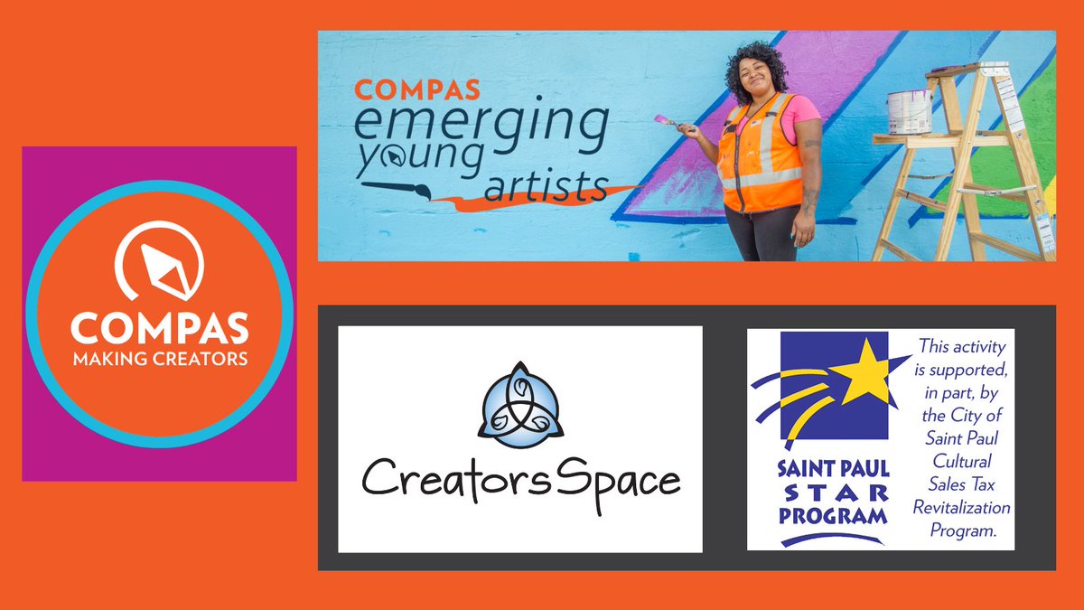 COMPAS_MN's tweet photo. Thank you @cityofsaintpaul for awarding COMPAS a Cultural Star Grant to help fund the EYA Juried Student Show, which nurtures the talent of young visual artists. Visit https://t.co/veE8eVnAoZ for more info. #makingcreators #mnarts @melvincarter3 @LizTunheim https://t.co/ewpdCrnT00