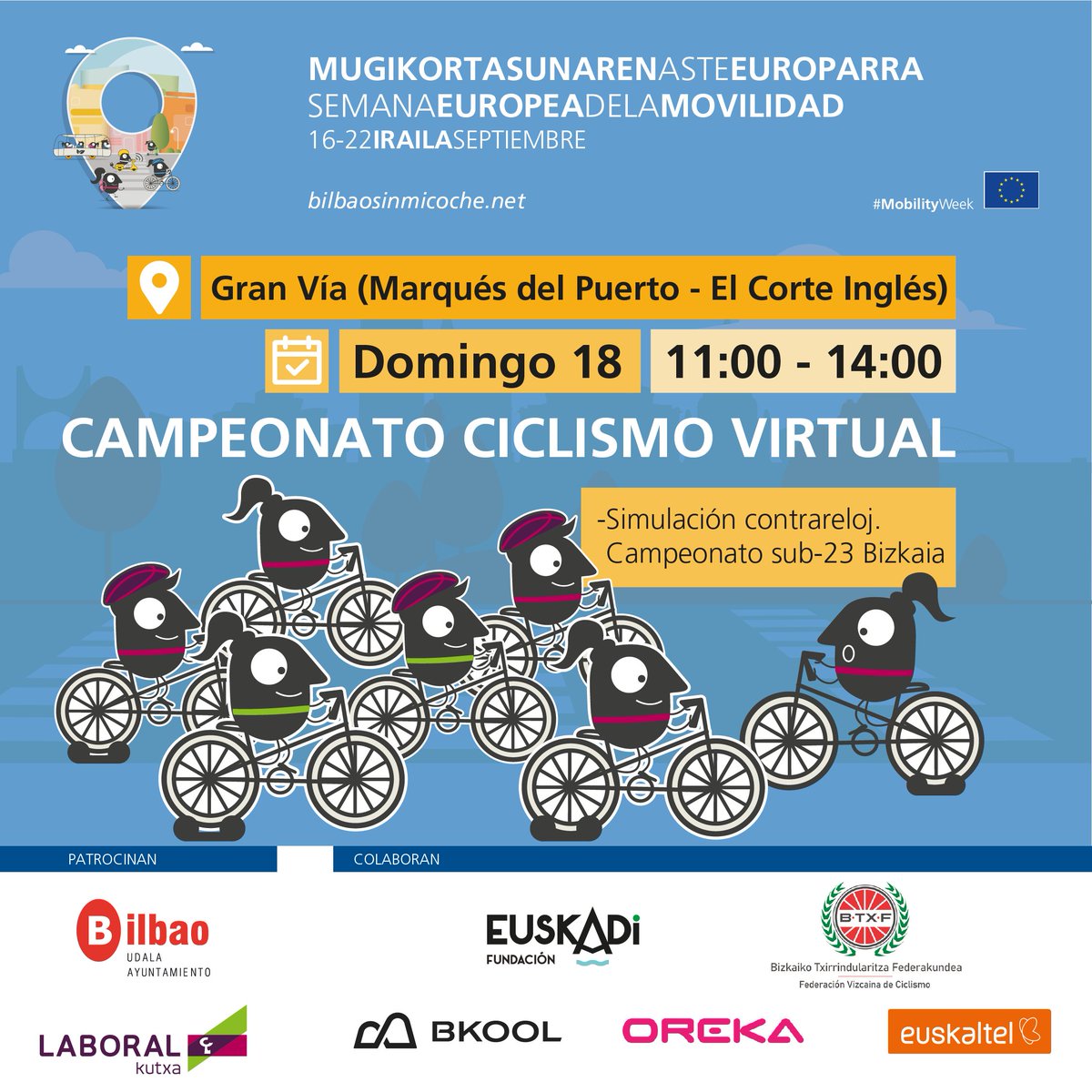 BilbaoSem's tweet photo. Ven a ver el circuito que hemos creado para el campeonato.
#ayuntamientodebilbao #athleticclubfem #athleticclub #laboral_kutxa #fundacion_euskadi #Iberdrola #funicularartxanda #bilbaobasket #compromisoconlaspersonas #upvehu_gara #decathlonbizkaia https://t.co/NbOmkZJpQp