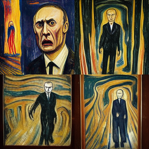 talentosprecato's tweet photo. THE SCREAM (ing) #Putin
By #midjourney and #Sandrush (people)
#AI #PutinWarCriminal https://t.co/tvK917gwd5