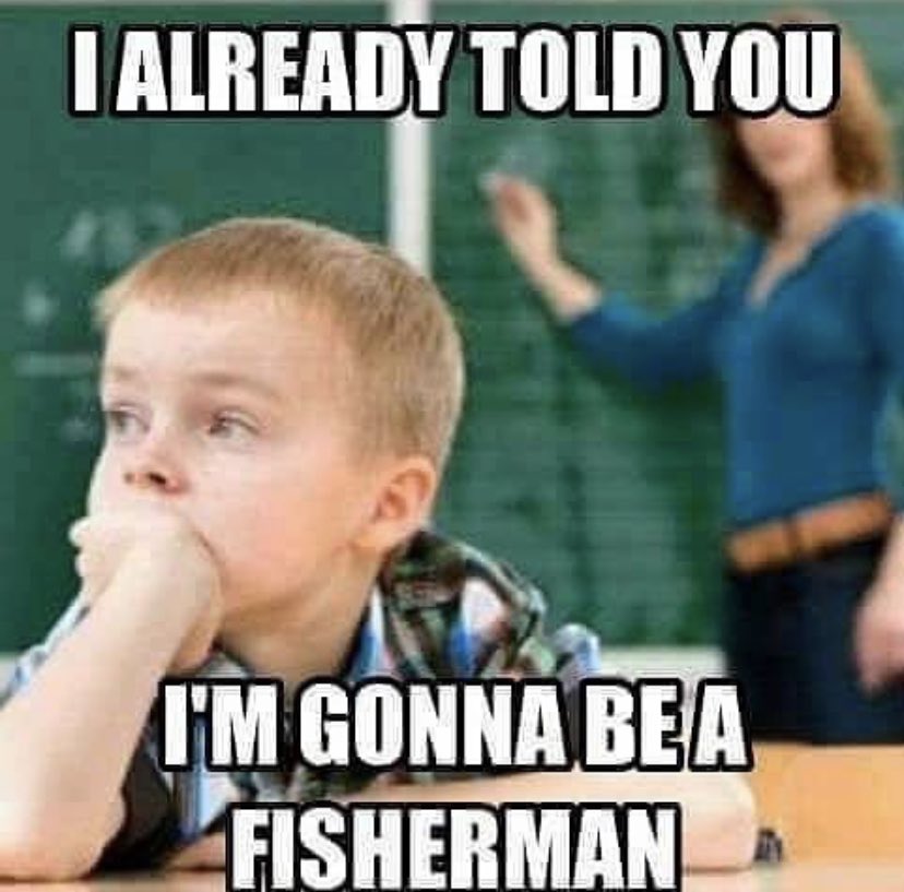 Retweet to inspire a kid to become a fisherman!🎣

#fisherman #growuptobe #kidsfishing #backtoschool #fishinglife