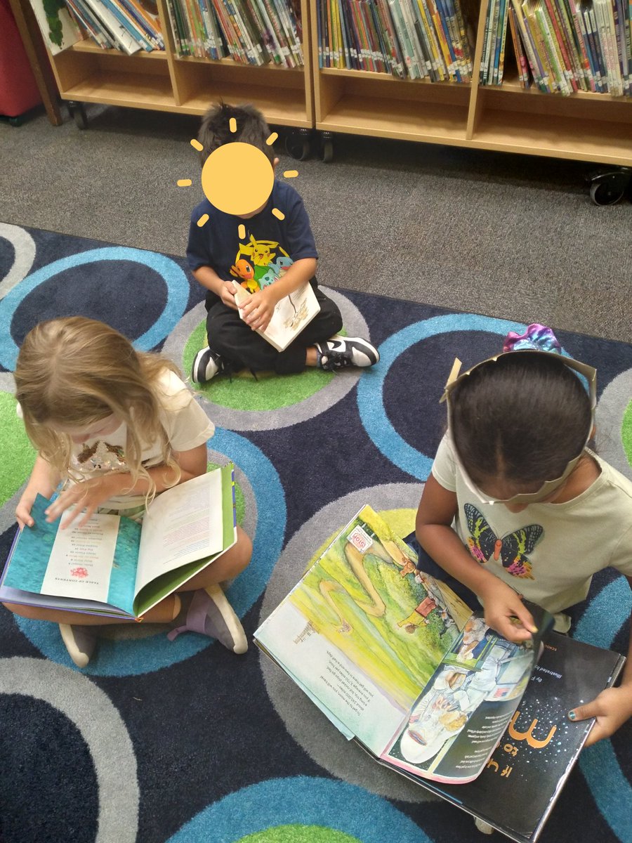 Our kindergarten students love their new books!