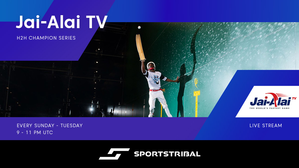 SportsTribal's tweet photo. ⭐H2H Champion Series happening now on @SportsTribal⭐
⏰Date: Every Sunday to Tuesday at 9pm - 11pm UTC
📺Channel: Jai-Alai TV on @SportsTribal
Watch LIVE, the best players in the #World battling it out to become champions! 🏆
#Jai-Alai #Live #ForFansForFree #SportsTribal https://t.co/cl8T82IbDA