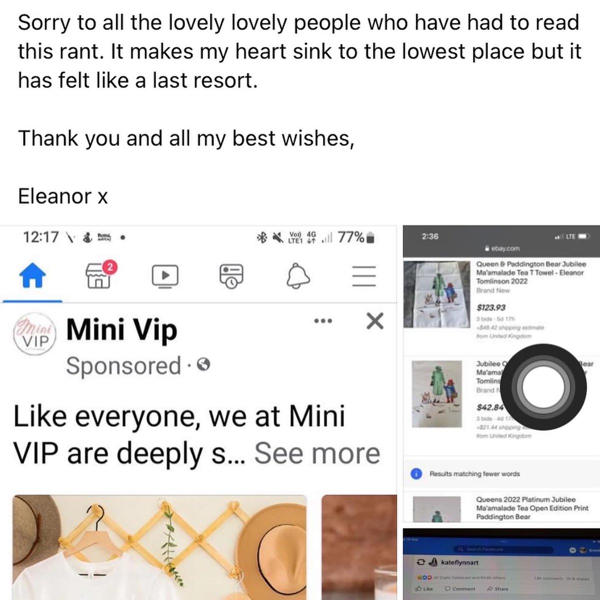 Sad, angry post time … sorry x

Put it off as long as possible but can’t any longer!