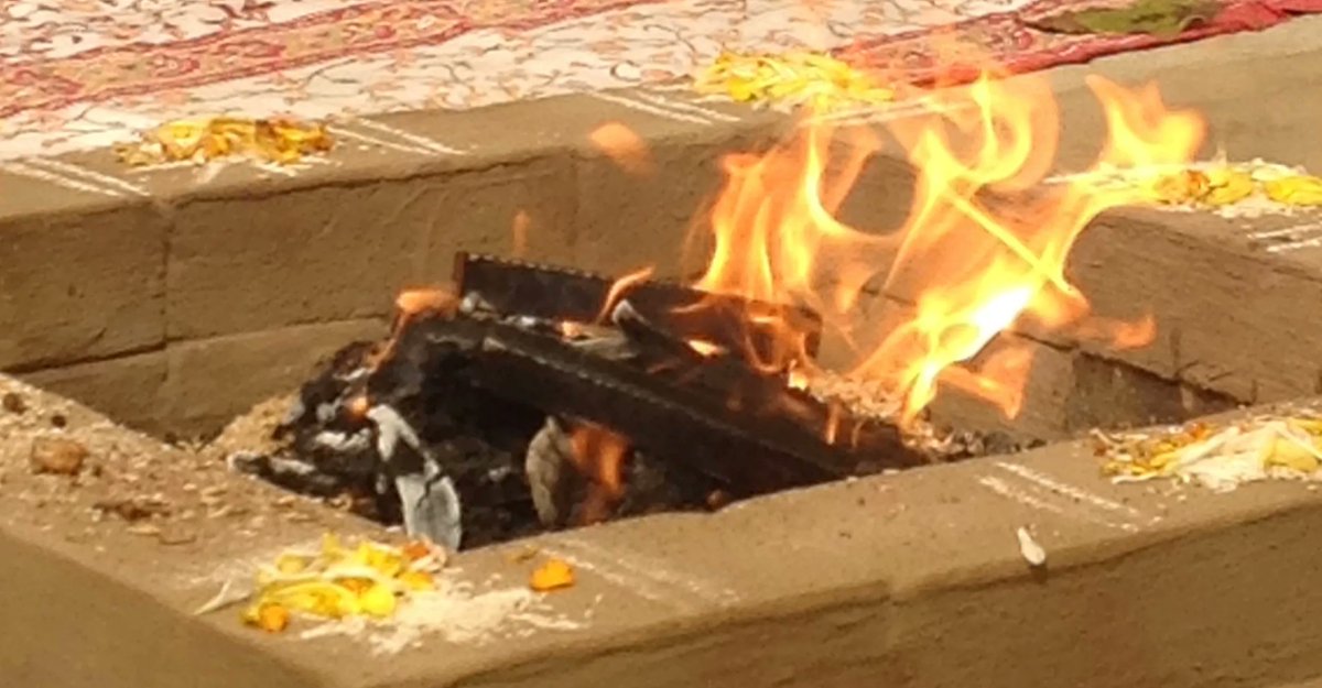 LakshmanjooAcad's tweet photo. JOIN US TOMORROW! Sept 13th @10:30am PST - Swami Lakshmanjoo MAHASAMADHI CELEBRATION #FREE #online #KashmirShaivism #traditional #fireceremony can you see the #OM in the fire? https://t.co/56DoKApmbR https://t.co/CNt1VxgGjW