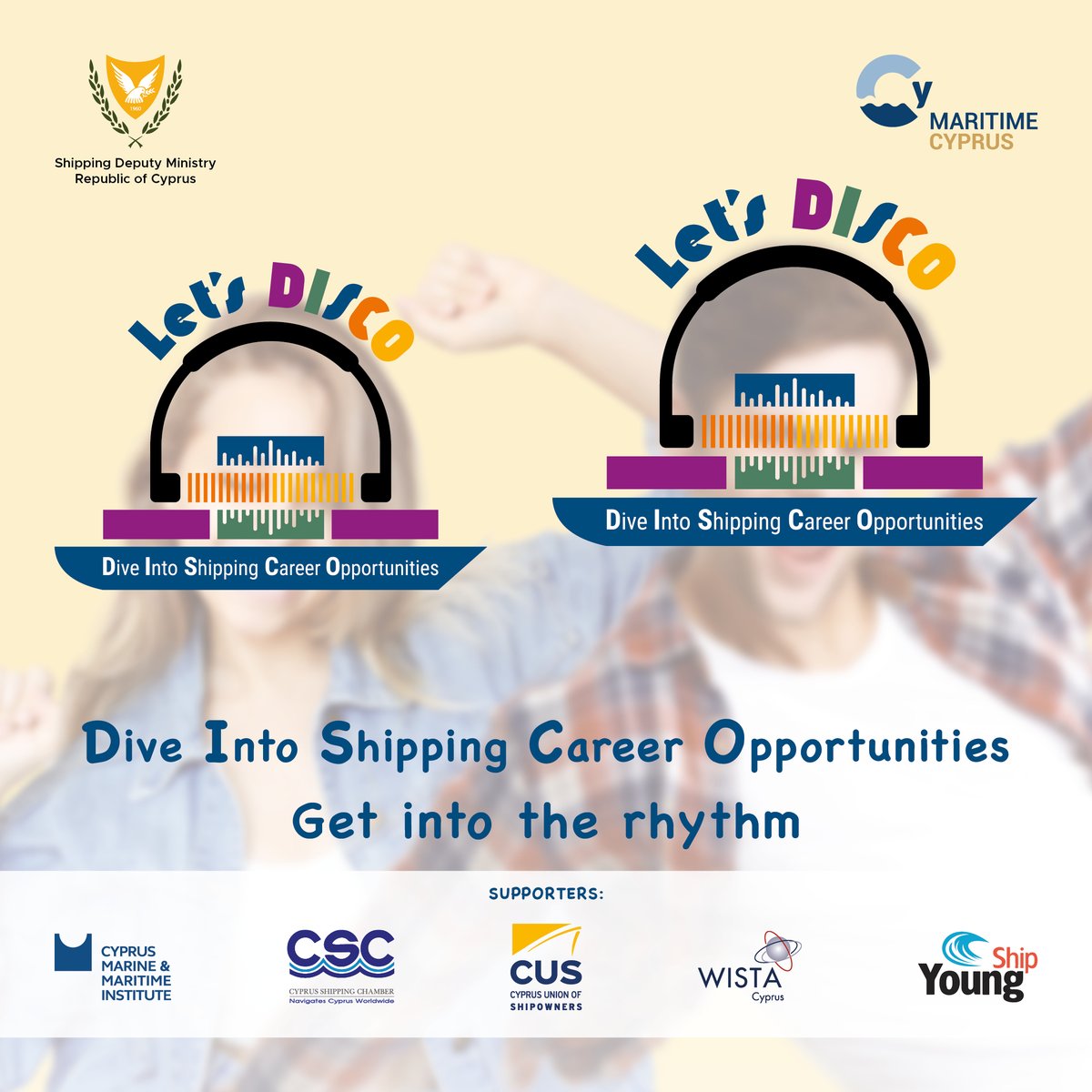 VDemetriades's tweet photo. Introducing a new campaign to promote shipping to the young generation! 
#LetsDISCO-Get Into the Rhythm and Dive Into Shipping Career Opportunities! 
A mentoring team of 16 young shipping professionals are at students' &amp; parents' disposal to share knowledge and experiences🚢💙🪩 https://t.co/oexEFGn1Ma